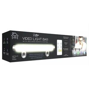 Brilliant‎ Ideas Video Light Bar w/Remote Control for Laptops Metallic Gray New